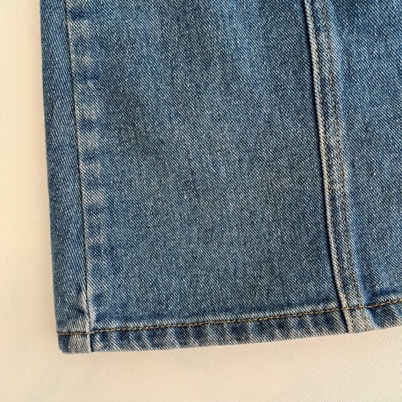 Melville Button Front Denim Jean Skirt - Picture 4 of 7